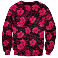 Polynesian Pride Hawaii Style With Hibiscus Sweatshirt Pink LT9 Unisex Pink - Polynesian Pride