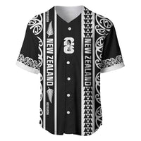 Custom New Zealand Football White Fern Supporter Baseball Jersey