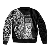 671 Guam Personalised Bomber Jacket Latte Stone Tribal