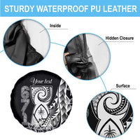 671 Guam Personalised Spare Tire Cover Latte Stone Tribal