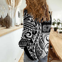 671 Guam Personalised Women Casual Shirt Latte Stone Tribal