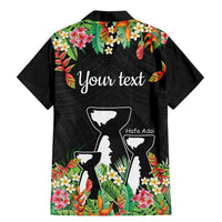 671 Guam Personalised Family Matching Mermaid Dress and Hawaiian Shirt Latte Stone and Tropical Flowers LT9 - Polynesian Pride