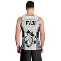 Fiji Rugby Men Tank Top Go Champions World Cup 2023 Tapa Unique White Vibe LT9 - Polynesian Pride