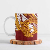 Couple Dolphins Maori Motif Ceramic Mug - Polynesian Pride