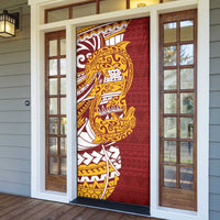 Couple Dolphins Maori Motif Door Cover - Polynesian Pride