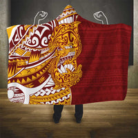 Couple Dolphins Maori Motif Hooded Blanket - Polynesian Pride