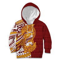 Couple Dolphins Maori Motif Kid Hoodie - Polynesian Pride