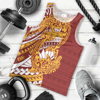 Couple Dolphins Maori Motif Men Tank Top - Polynesian Pride