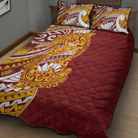 Couple Dolphins Maori Motif Quilt Bed Set - Polynesian Pride