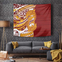 Couple Dolphins Maori Motif Tapestry - Polynesian Pride