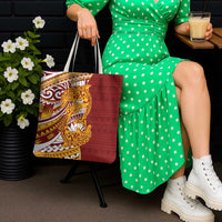 Couple Dolphins Maori Motif Tote Bag - Polynesian Pride