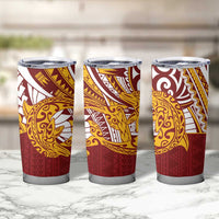 Couple Dolphins Maori Motif Tumbler Cup - Polynesian Pride