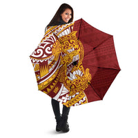 Couple Dolphins Maori Motif Umbrella - Polynesian Pride