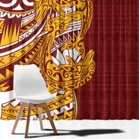 Couple Dolphins Maori Motif Window Curtain - Polynesian Pride