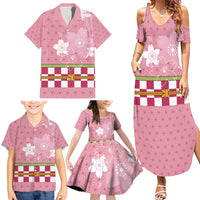 Japanese Asanoha Pattern Family Matching Summer Maxi Dress and Hawaiian Shirt Charm Against Evil Spirits - Polynesian Pride