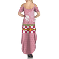 Japanese Asanoha Pattern Family Matching Summer Maxi Dress and Hawaiian Shirt Charm Against Evil Spirits - Polynesian Pride