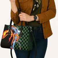 Japanese Asanoha Pattern Leather Bag Sun Flame Slayer Dragon Hinokami Kagura Spirit - Polynesian Pride