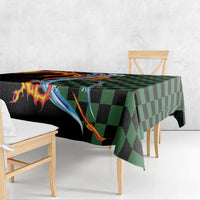 Japanese Asanoha Pattern Tablecloth Sun Flame Slayer Dragon Hinokami Kagura Spirit - Polynesian Pride
