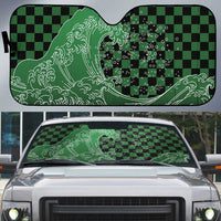 Japanese Asanoha Pattern Auto Sun Shade Water Breathing Slayer Dragon - Polynesian Pride