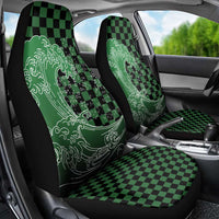 Japanese Asanoha Pattern Car Seat Cover Water Breathing Slayer Dragon - Polynesian Pride