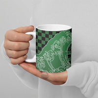 Japanese Asanoha Pattern Ceramic Mug Water Breathing Slayer Dragon - Polynesian Pride