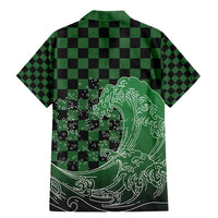 Japanese Asanoha Pattern Family Matching Mermaid Dress and Hawaiian Shirt Water Breathing Slayer Dragon - Polynesian Pride