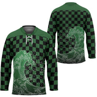 Japanese Asanoha Pattern Hockey Jersey Water Breathing Slayer Dragon - Polynesian Pride