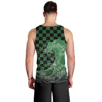 Japanese Asanoha Pattern Men Tank Top Water Breathing Slayer Dragon - Polynesian Pride