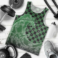 Japanese Asanoha Pattern Men Tank Top Water Breathing Slayer Dragon - Polynesian Pride
