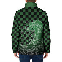 Japanese Asanoha Pattern Padded Jacket Water Breathing Slayer Dragon - Polynesian Pride