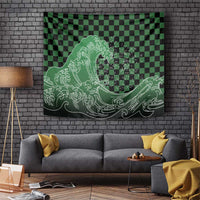 Japanese Asanoha Pattern Tapestry Water Breathing Slayer Dragon - Polynesian Pride