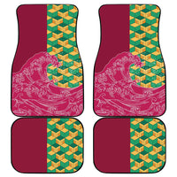 Japanese Bishamon-Kikkou Pattern Car Mats Water Pillar Silent River Flow - Polynesian Pride