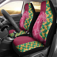 Japanese Bishamon-Kikkou Pattern Car Seat Cover Water Pillar Silent River Flow - Polynesian Pride