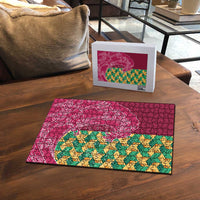 Japanese Bishamon-Kikkou Pattern Puzzle Water Pillar Silent River Flow - Polynesian Pride
