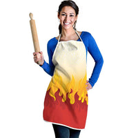 Japanese Kaen Pattern Apron Flame Pillar Blazing Lion Heart - Polynesian Pride