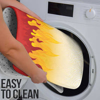 Japanese Kaen Pattern Bathroom Set Flame Pillar Blazing Lion Heart - Polynesian Pride