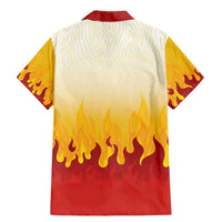 Japanese Kaen Pattern Family Matching Mermaid Dress and Hawaiian Shirt Flame Pillar Blazing Lion Heart - Polynesian Pride