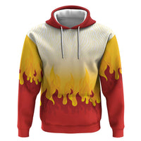 Japanese Kaen Pattern Hoodie Flame Pillar Blazing Lion Heart - Polynesian Pride
