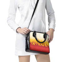 Japanese Kaen Pattern Shoulder Handbag Flame Pillar Blazing Lion Heart LT9 - Polynesian Pride