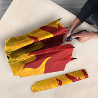 Japanese Kaen Pattern Umbrella Flame Pillar Blazing Lion Heart - Polynesian Pride