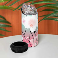 Japanese Kocho Pattern 4 in 1 Can Cooler Tumbler Insect Pillar Butterfly Flower Fairy - Polynesian Pride
