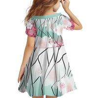 Japanese Kocho Pattern Family Matching Puletasi and Hawaiian Shirt Insect Pillar Butterfly Flower Fairy - Polynesian Pride