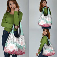 Japanese Kocho Pattern Grocery Bag Insect Pillar Butterfly Flower Fairy - Polynesian Pride