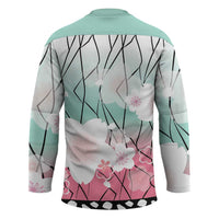 Japanese Kocho Pattern Hockey Jersey Insect Pillar Butterfly Flower Fairy - Polynesian Pride
