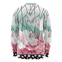 Japanese Kocho Pattern Long Sleeve Shirt Insect Pillar Butterfly Flower Fairy - Polynesian Pride