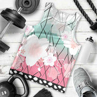 Japanese Kocho Pattern Men Tank Top Insect Pillar Butterfly Flower Fairy - Polynesian Pride