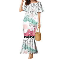 Japanese Kocho Pattern Mermaid Dress Insect Pillar Butterfly Flower Fairy - Polynesian Pride