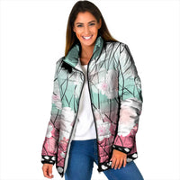 Japanese Kocho Pattern Padded Jacket Insect Pillar Butterfly Flower Fairy - Polynesian Pride