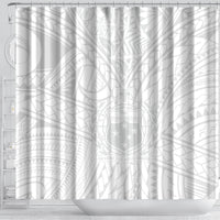 Samoa Lotu Tamaiti Shower Curtain Polynesian White Sunday Simple LT9 - Polynesian Pride