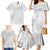 Personalised Tonga White Sunday Family Matching Mermaid Dress and Hawaiian Shirt Tropical Plant With Polynesian Pattern LT9 - Polynesian Pride